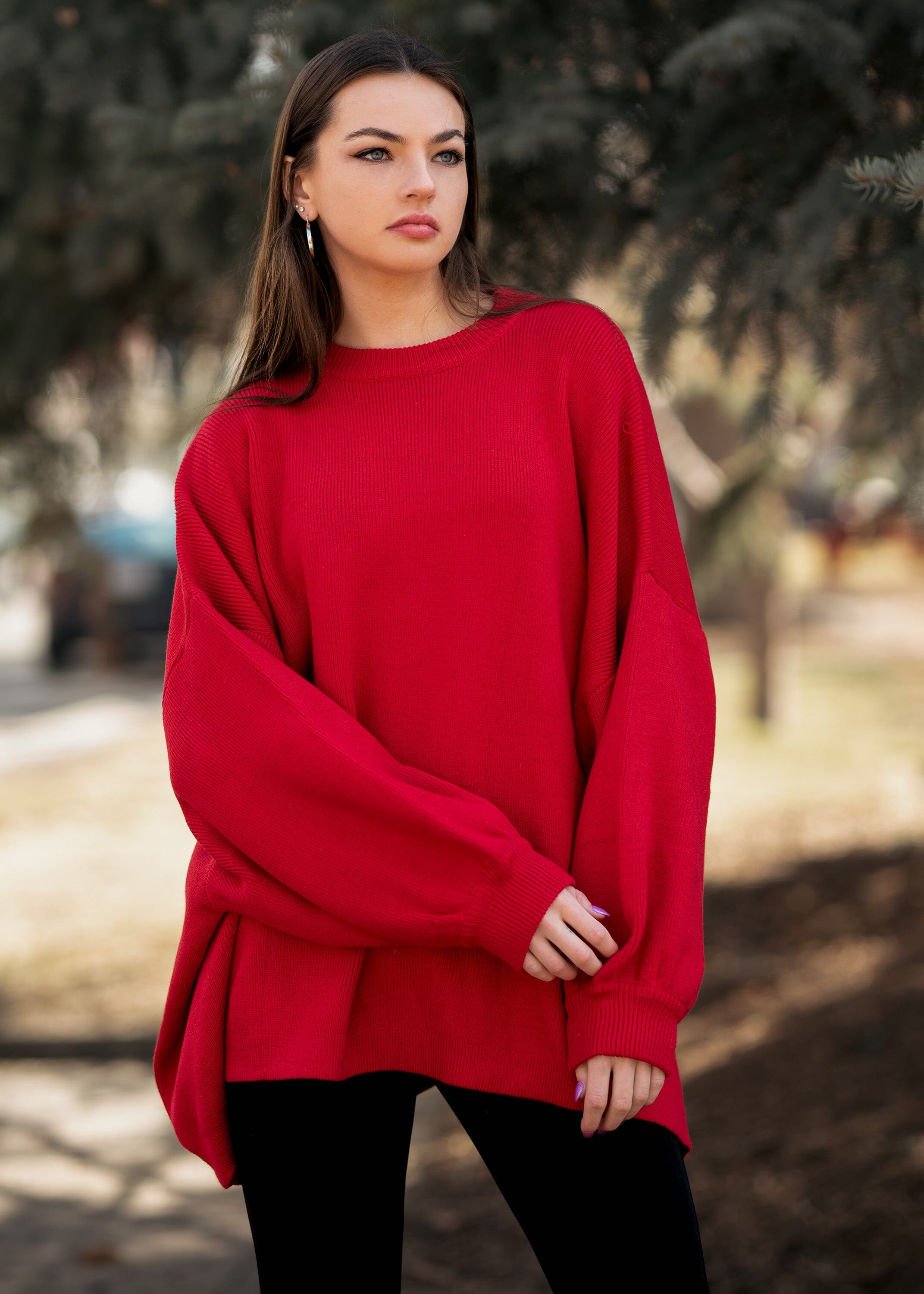 Ultra Game Women's Distressed Oversized Pullover Sweatshirt