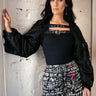 Belted Bomber Shrug Layering Pieces Kate Hewko Black One size 