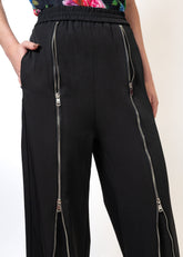 Black Front Zip Trouser Pants Kate Hewko 