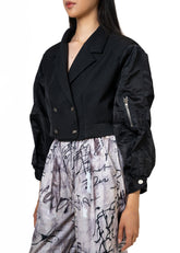 Bomber Sleeve Blazer Jacket Outerwear Kate Hewko 