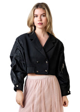 Bomber Sleeve Blazer Jacket Outerwear Kate Hewko 