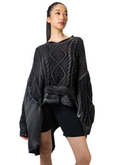 Cable Knit Batwing Sweater Sweaters Kate Hewko 