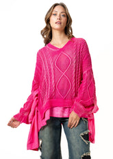 Cable Knit Batwing Sweater Sweaters Kate Hewko 