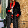 Color Block Faux Fur Coat Outerwear Kate Hewko Black S 