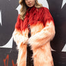 Color Block Mongolian Faux Fur Coat Outerwear Kate Hewko 