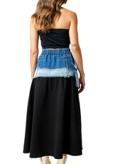 Denim Block Sweat Skirt Kate Hewko 