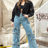 Denim Bow Cargo Pant Pants Kate Hewko 