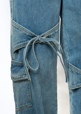 Denim Bow Cargo Pant Pants Kate Hewko 