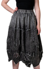 Distressed Denim Athleisure Skirt Skirts Kate Hewko 