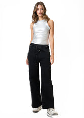 Drawstring Wide Leg Sweatpant Pants Kate Hewko 