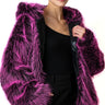 Faux Fur Hoodie Jacket Outerwear Kate Hewko Hot Pink One size 