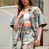 Floral Denim Two Piece Set Two Piece Sets Kate Hewko Light Denim S/M 