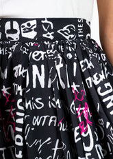 KH Graffiti Print Skirt Skirts Kate Hewko 