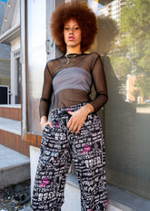 KH Graffiti Printed Pants Pants Kate Hewko 