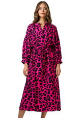 Leopard Belted Button Up Dress Dresses Kate Hewko 