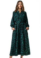 Leopard Belted Button Up Dress Dresses Kate Hewko 