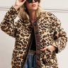 Leopard Print Teddy Coat Outerwear Kate Hewko 