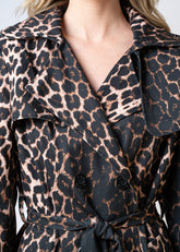 Leopard Print Trench Coat Outerwear Kate Hewko 