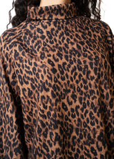 Leopard Turtleneck Tunic Long Sleeve Tees Kate Hewko 