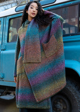 Long Multicolor Wrap Cardigan Cardigans Kate Hewko 