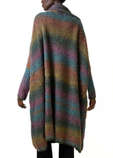 Long Multicolor Wrap Cardigan Cardigans Kate Hewko 