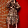 Long Sheer Leopard Print Dress Dresses Kate Hewko 