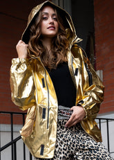 Metallic Lightweight Jacket Outerwear Kate Hewko 