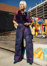 Metallic Painted Cargo Pants Pants Kate Hewko 