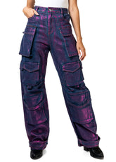 Metallic Painted Cargo Pants Pants Kate Hewko 