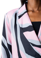 Multicolor Animal Striped Blazer Kate Hewko 