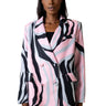 Multicolor Animal Striped Blazer Kate Hewko 