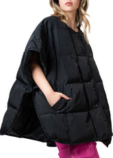 Oversized Puffer Poncho Outerwear Kate Hewko 