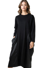 Pocket Cinched Long Sleeve Dress Dresses Kate Hewko 