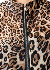 Rivet Trim Leopard Zip Kimono Layering Pieces Kate Hewko 