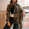 Rivet Trim Leopard Zip Kimono Layering Pieces Kate Hewko 