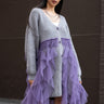 Ruffled Tulle Knit Cardigan Cardigans Kate Hewko 