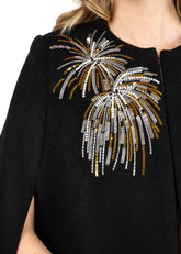 Sequin Firework Cape Coat Outerwear Kate Hewko 