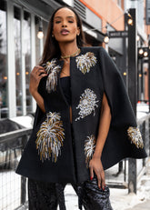 Sequin Firework Cape Coat Outerwear Kate Hewko 