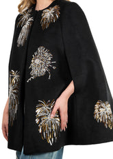 Sequin Firework Cape Coat Outerwear Kate Hewko 