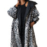 Snow Leopard Faux Fur Coat Outerwear Kate Hewko White One size 