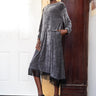 Tassel Trim Velour Dress Dresses Kate Hewko Gray One size 