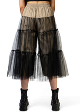 Tulle Accent Wide Leg Short Kate Hewko 