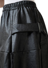 Vegan Leather A-Line Zip Skirt Skirts Kate Hewko 