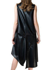 Vegan Leather Slip Dress Dresses Kate Hewko 