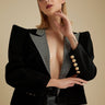 Avant Garde Rhinestone Collar Blazer Blazers Kate Hewko Black L 