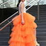 High Low Tiered Tulle Skirt Skirts Kate Hewko Orange S 