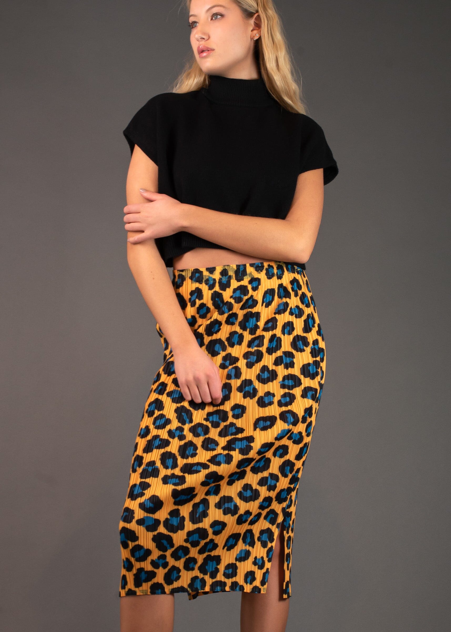 Leopard Print Tube Skirt - Kate Hewko