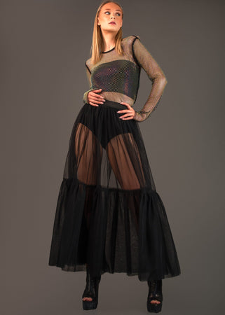 Long Sheer Tulle Skirt - Kate Hewko